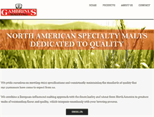 Tablet Screenshot of gambrinusmalting.com